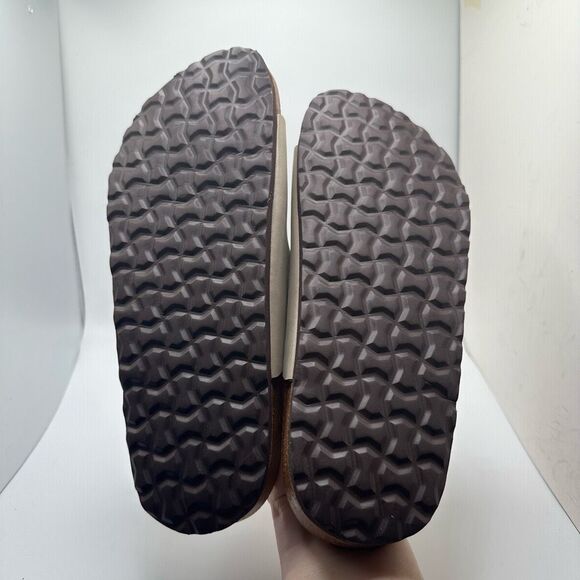 CUSHIONAIRE Women's Cork Footbed Sandal With +Comfort 8.5 STONE - Picture 5 of 7